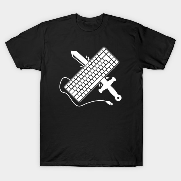 Mighty Keyboard T-Shirt by Geebi